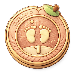 First Steps medallion